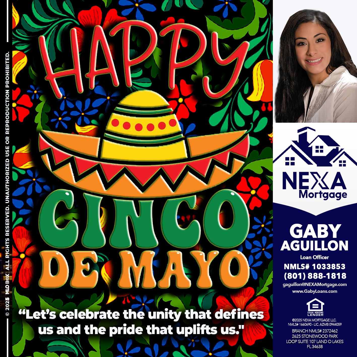 Happy 5 de Mayo - Gaby Aguillon -Loan Officer