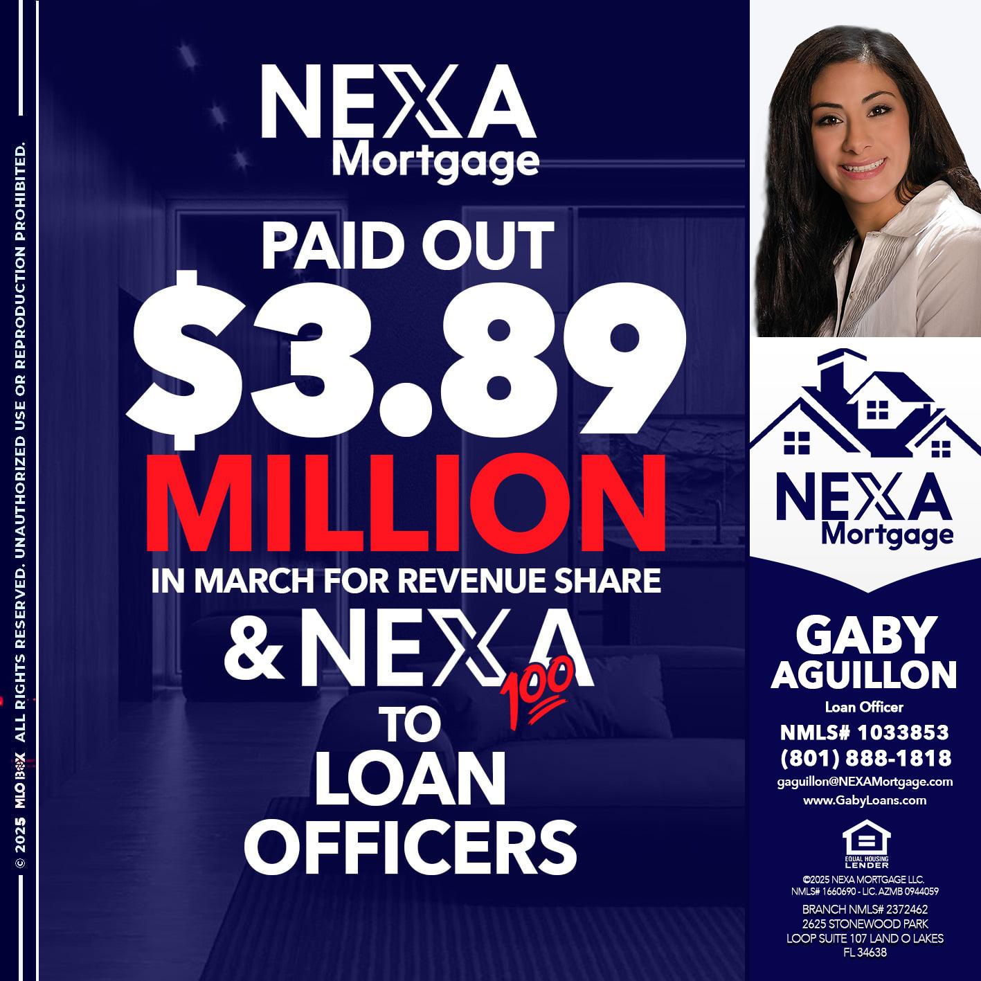 NEXA PAID OUT - Gaby Aguillon -Loan Officer
