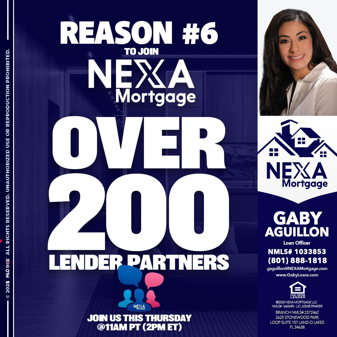 REASON 6 - Gaby Aguillon -Loan Officer