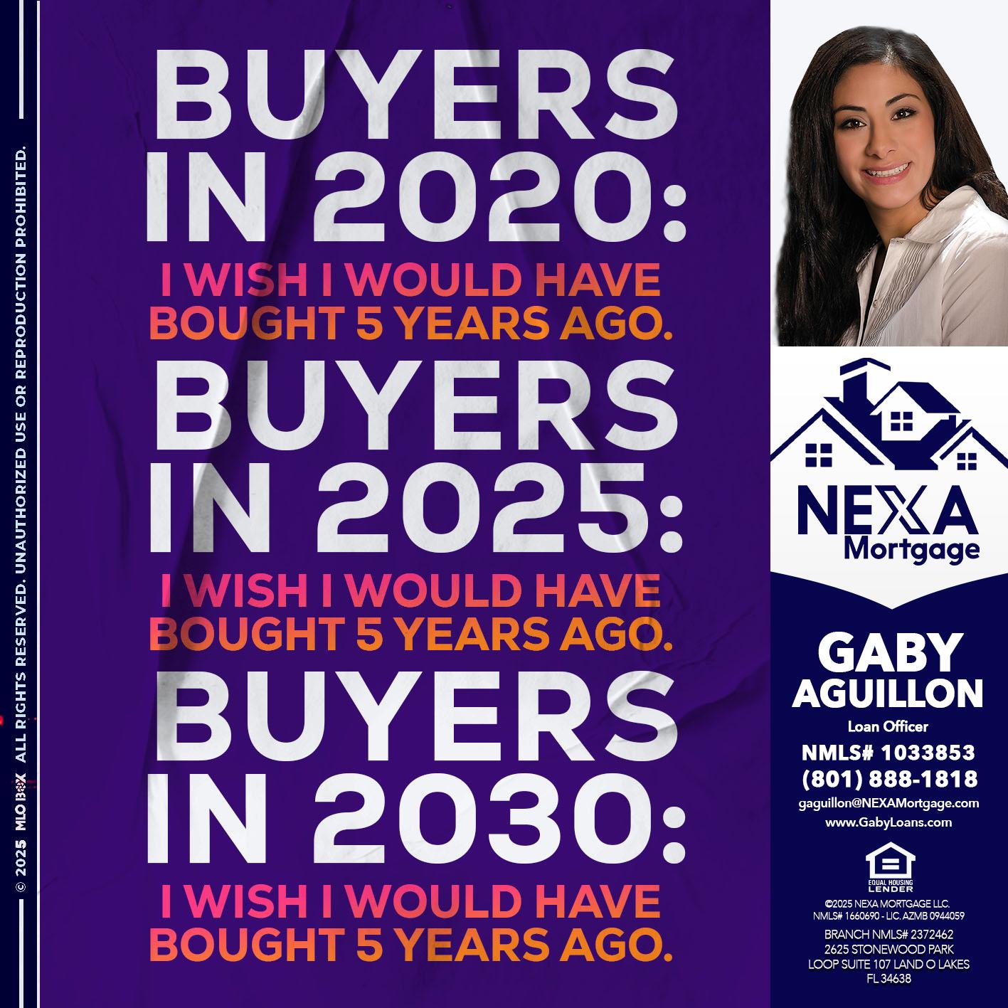 BUYERS IN 2020 - Gaby Aguillon -Loan Officer