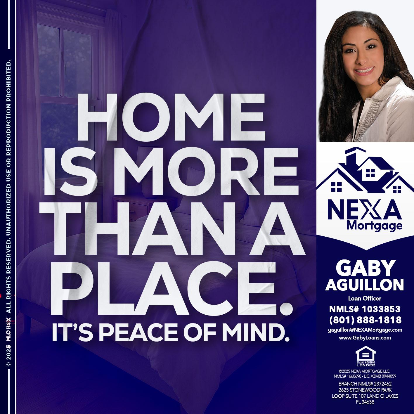 HOME IS MORE - Gaby Aguillon -Loan Officer