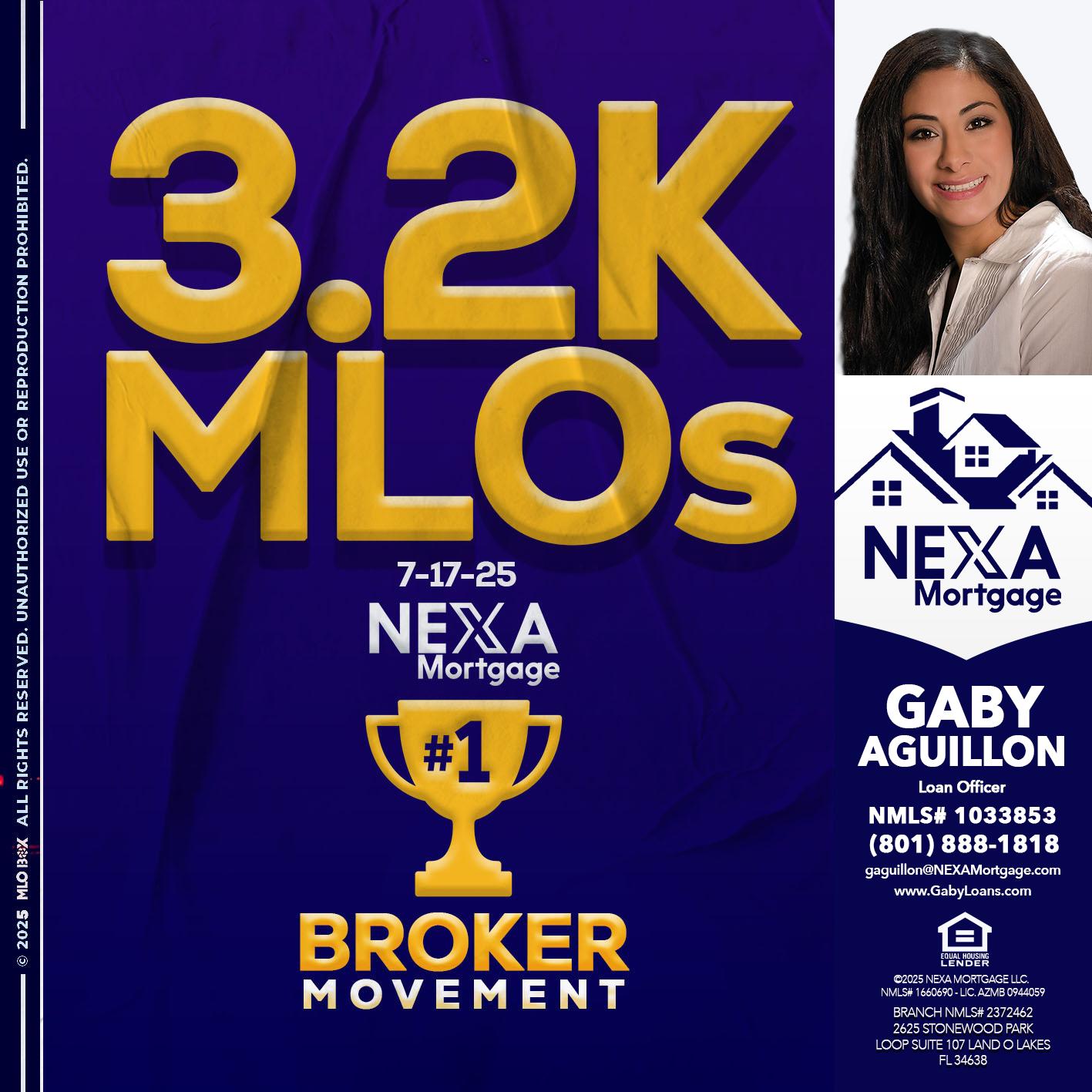 3.2K MLOs - Gaby Aguillon -Loan Officer