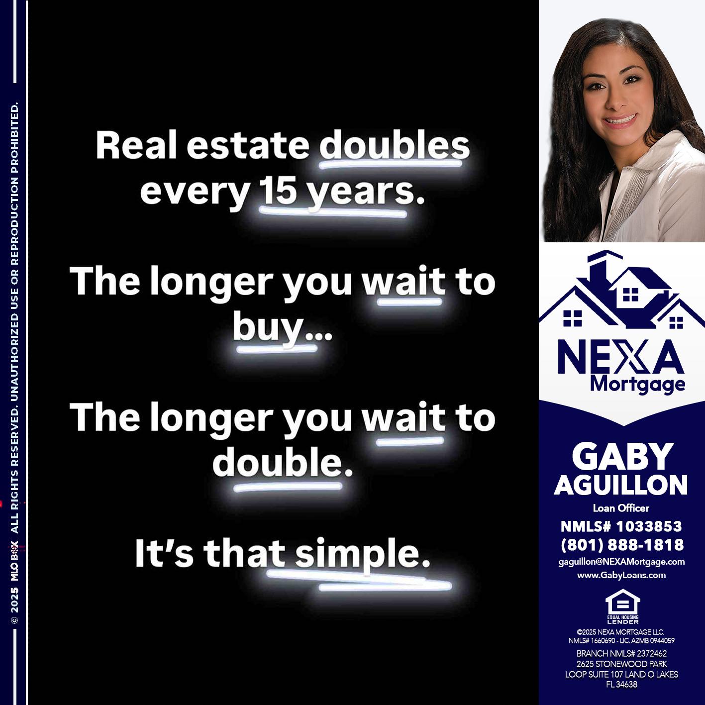 REAL ESTATE - Gaby Aguillon -Loan Officer