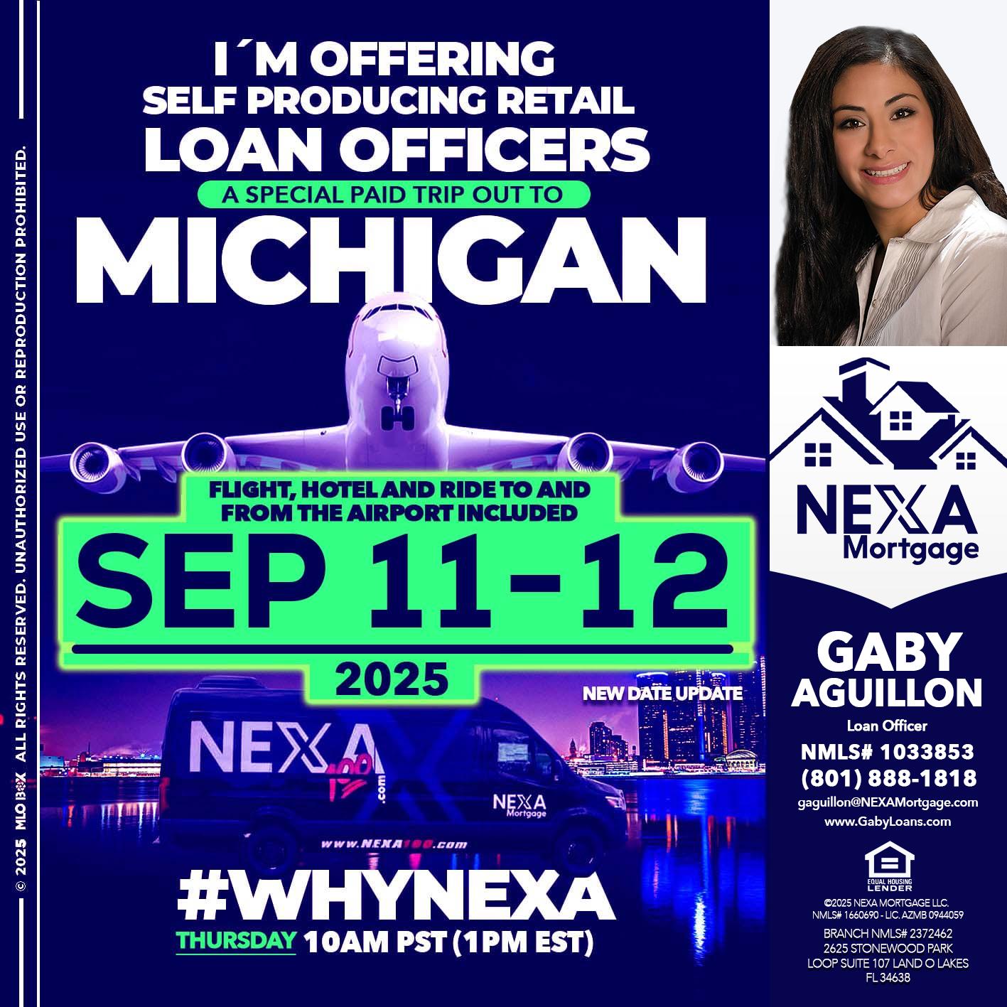 MICHIGAN TRIP - Gaby Aguillon -Loan Officer