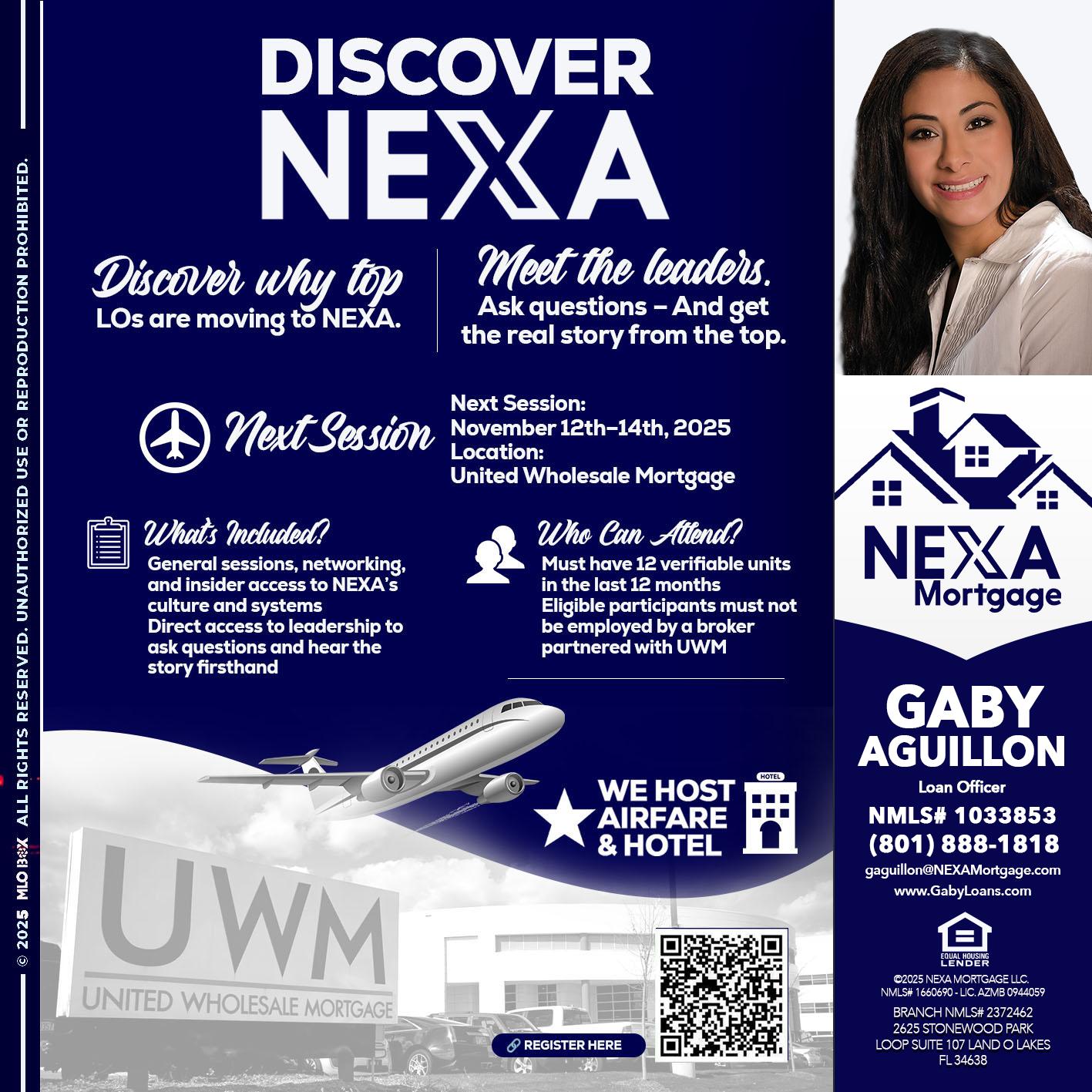 DISCOVER NEXA - Gaby Aguillon -Loan Officer