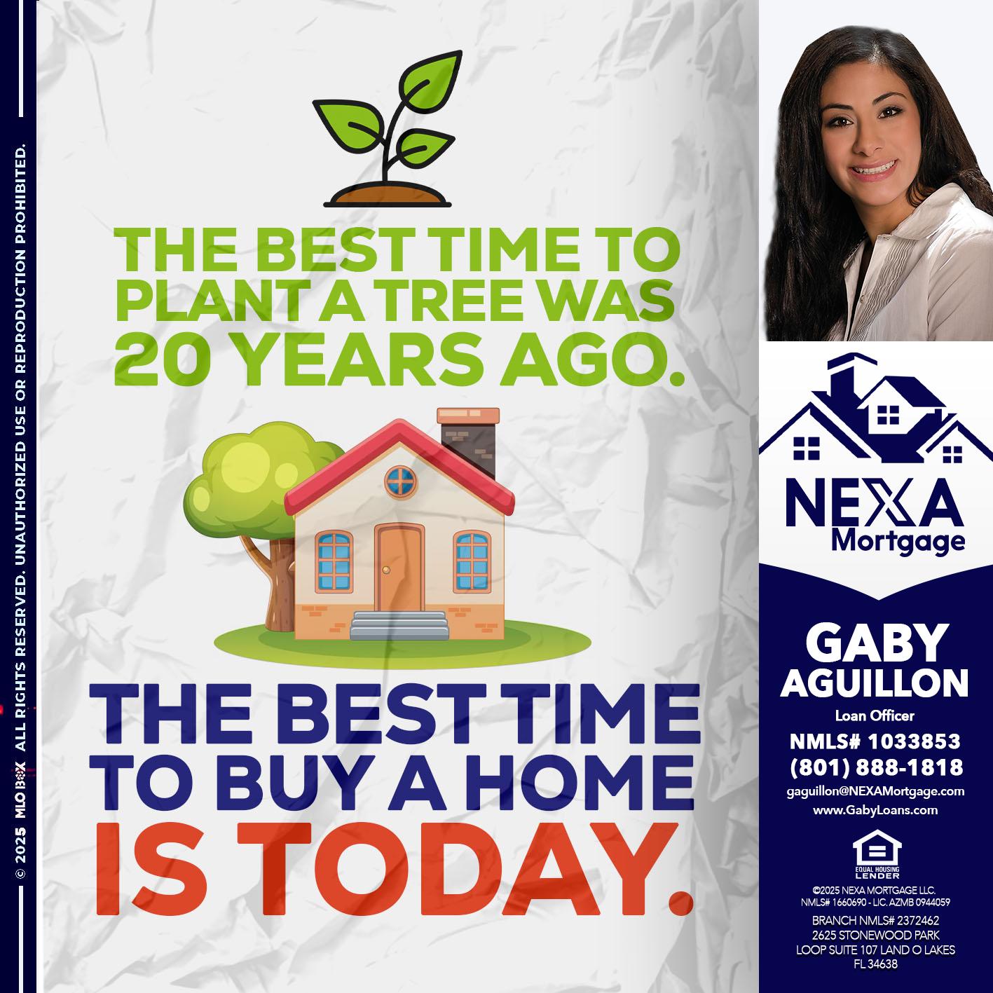 BEST TIME TO - Gaby Aguillon -Loan Officer
