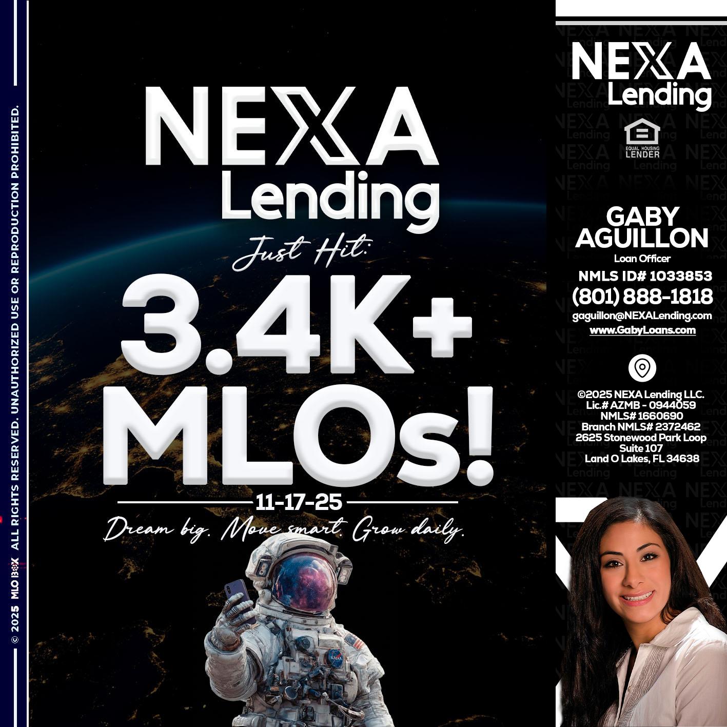 3.4K MLOs - Gaby Aguillon -Loan Officer