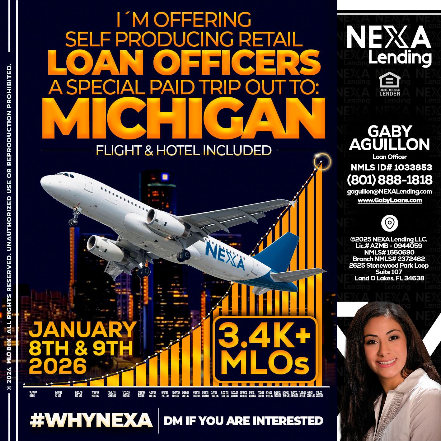 MICHIGAN TRIP - Gaby Aguillon -Loan Officer