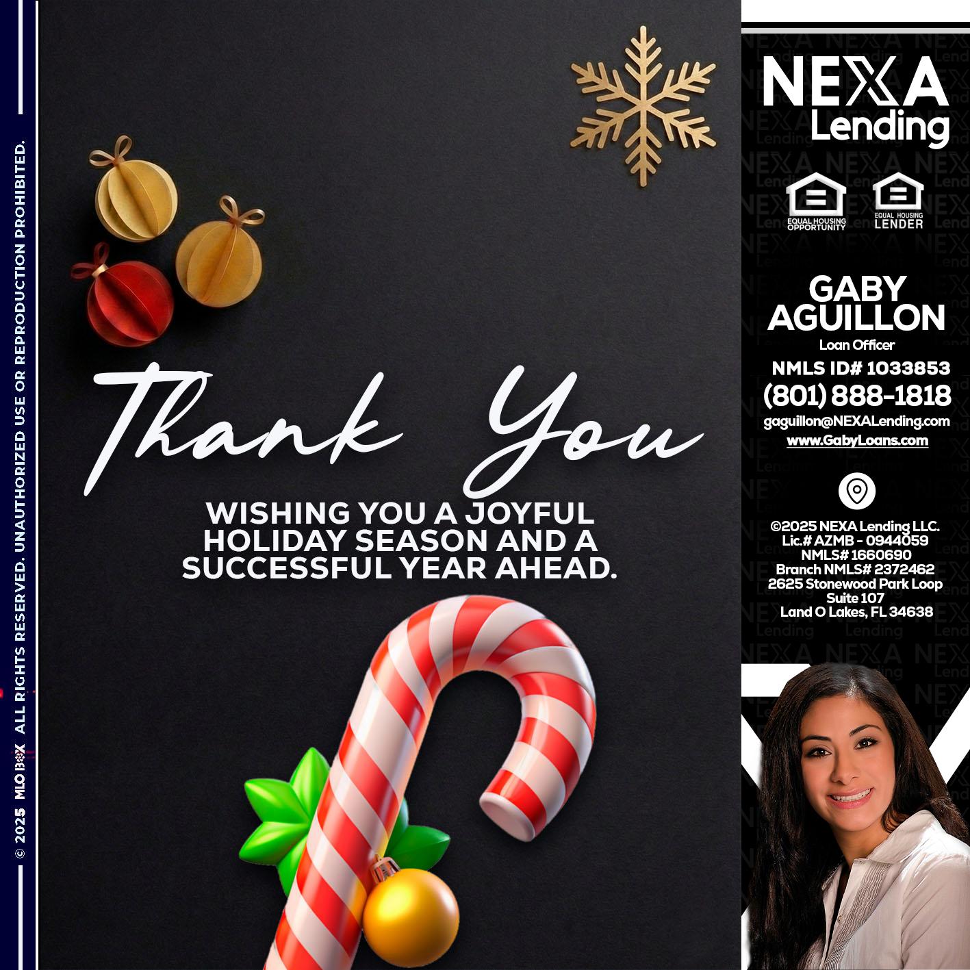 THANK YOU - Gaby Aguillon -Loan Officer