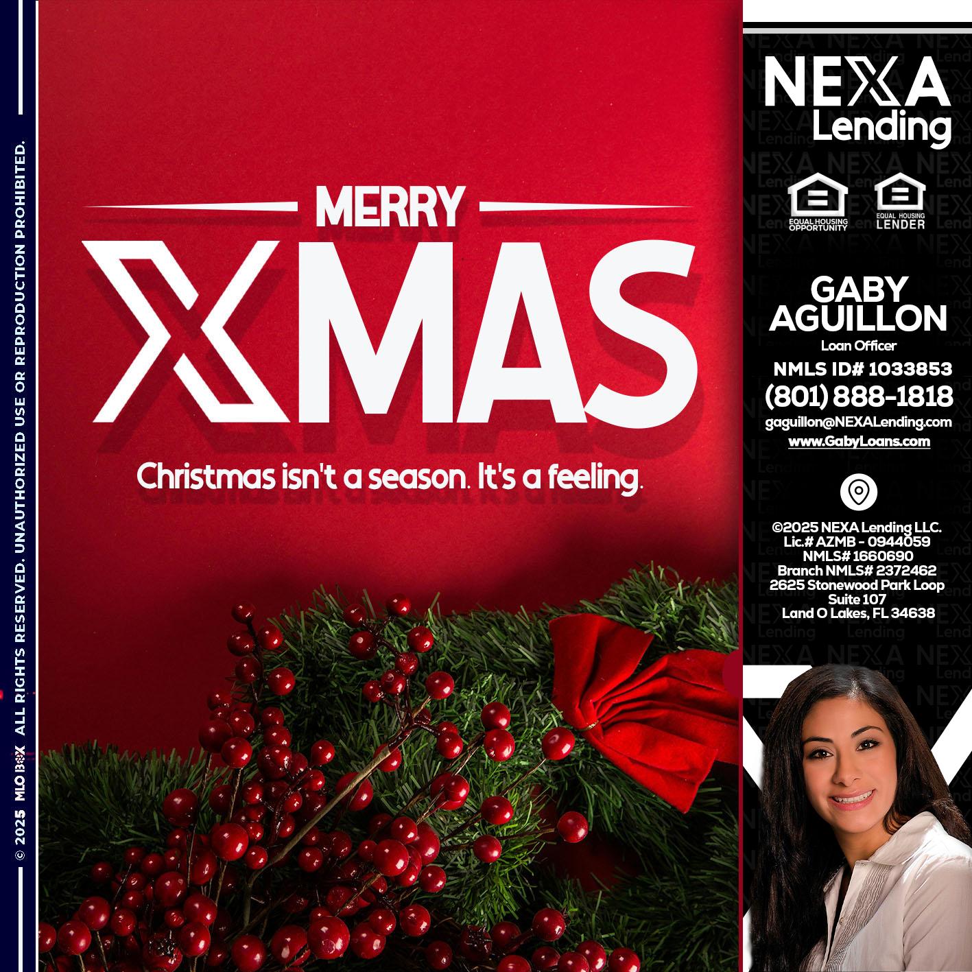 merry xmas - Gaby Aguillon -Loan Officer