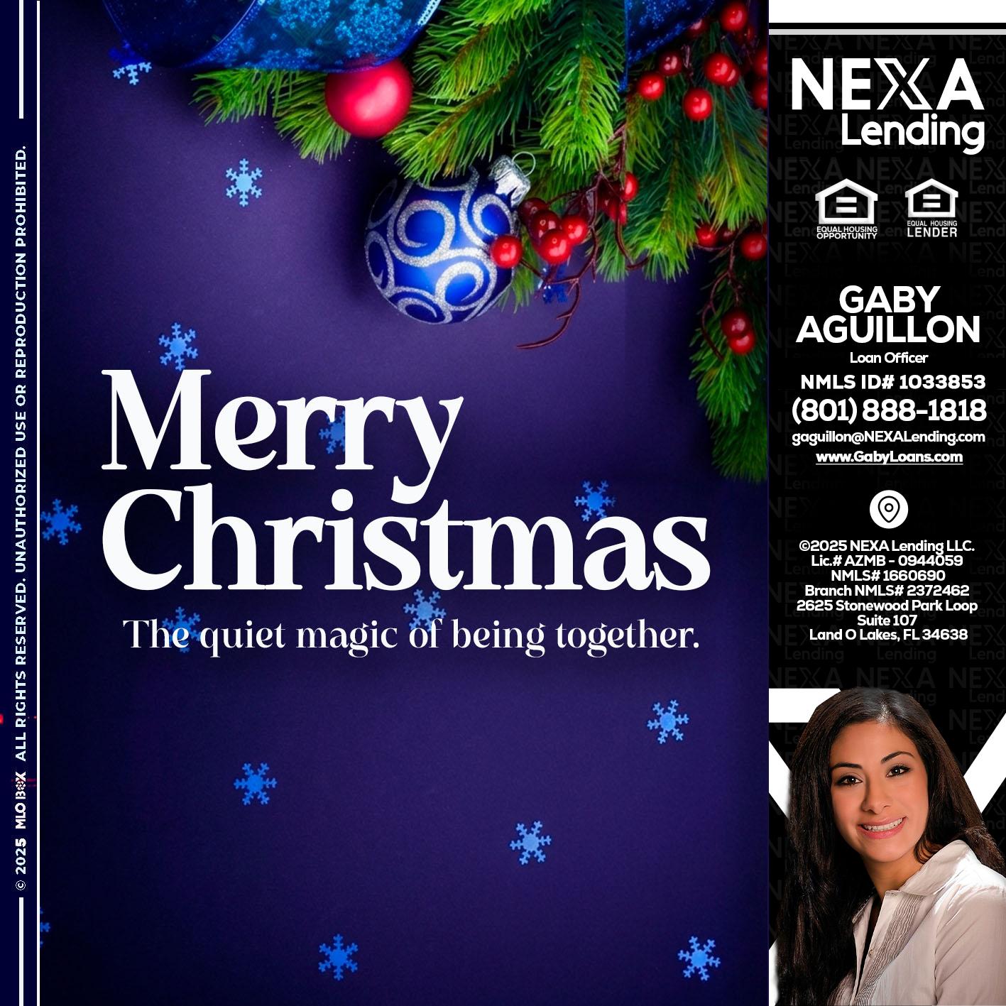 merry christmas - Gaby Aguillon -Loan Officer