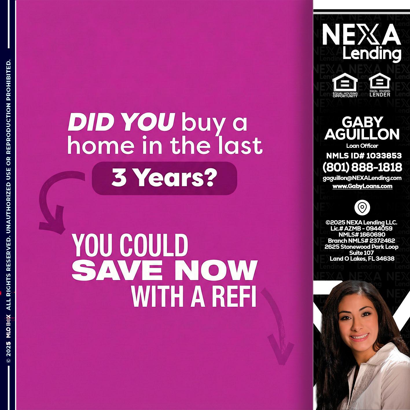 did you - Gaby Aguillon -Loan Officer