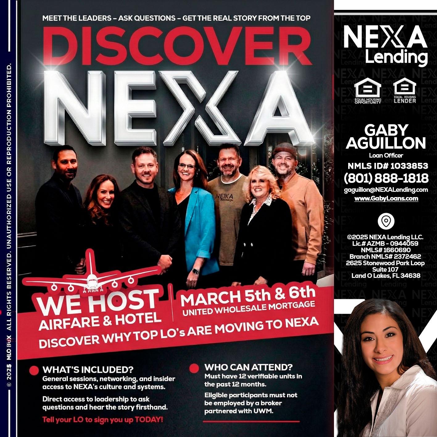 DISCOVER NEXA - Gaby Aguillon -Loan Officer