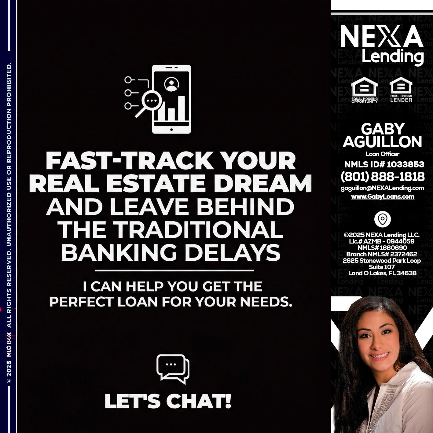FAST TRACK - Gaby Aguillon -Loan Officer