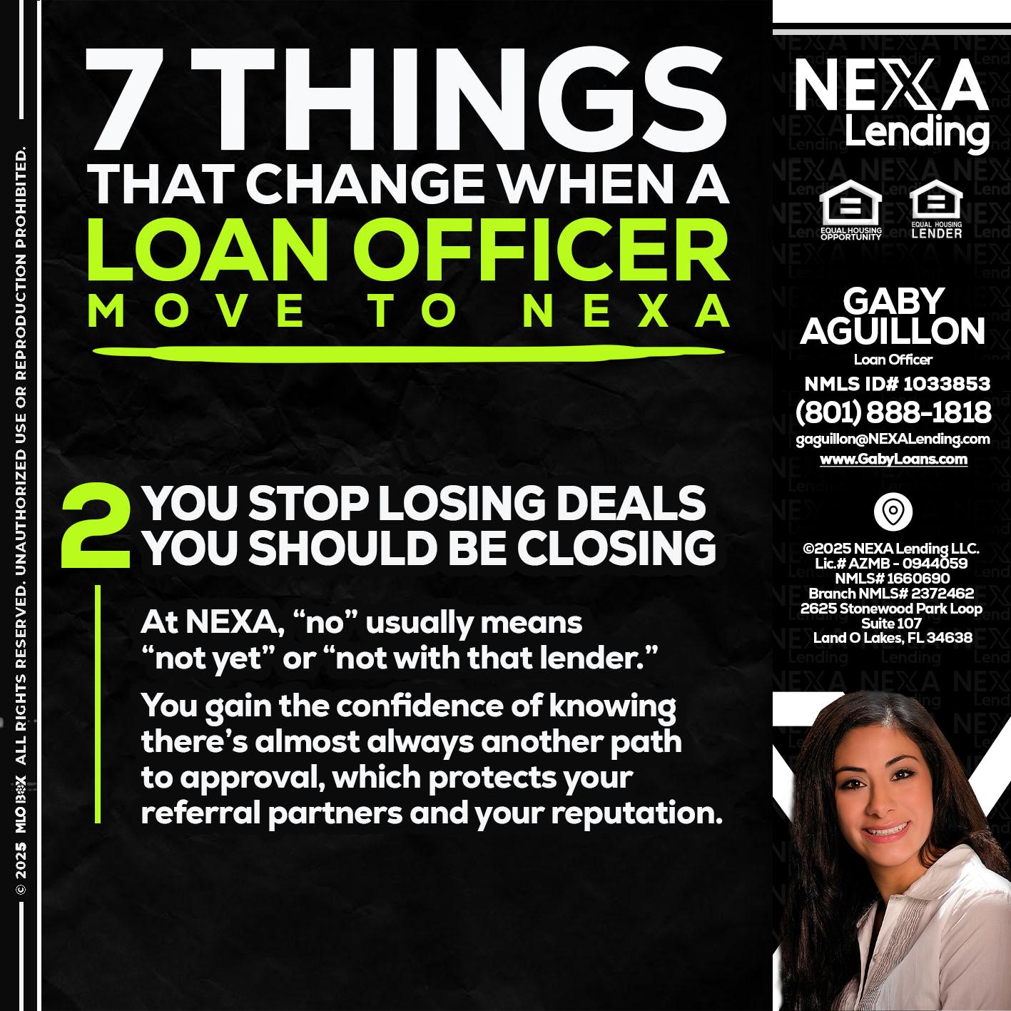 7 THINGS (2) - Gaby Aguillon -Loan Officer