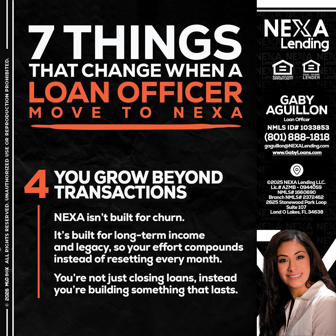 7 THINGS (4) - Gaby Aguillon -Loan Officer