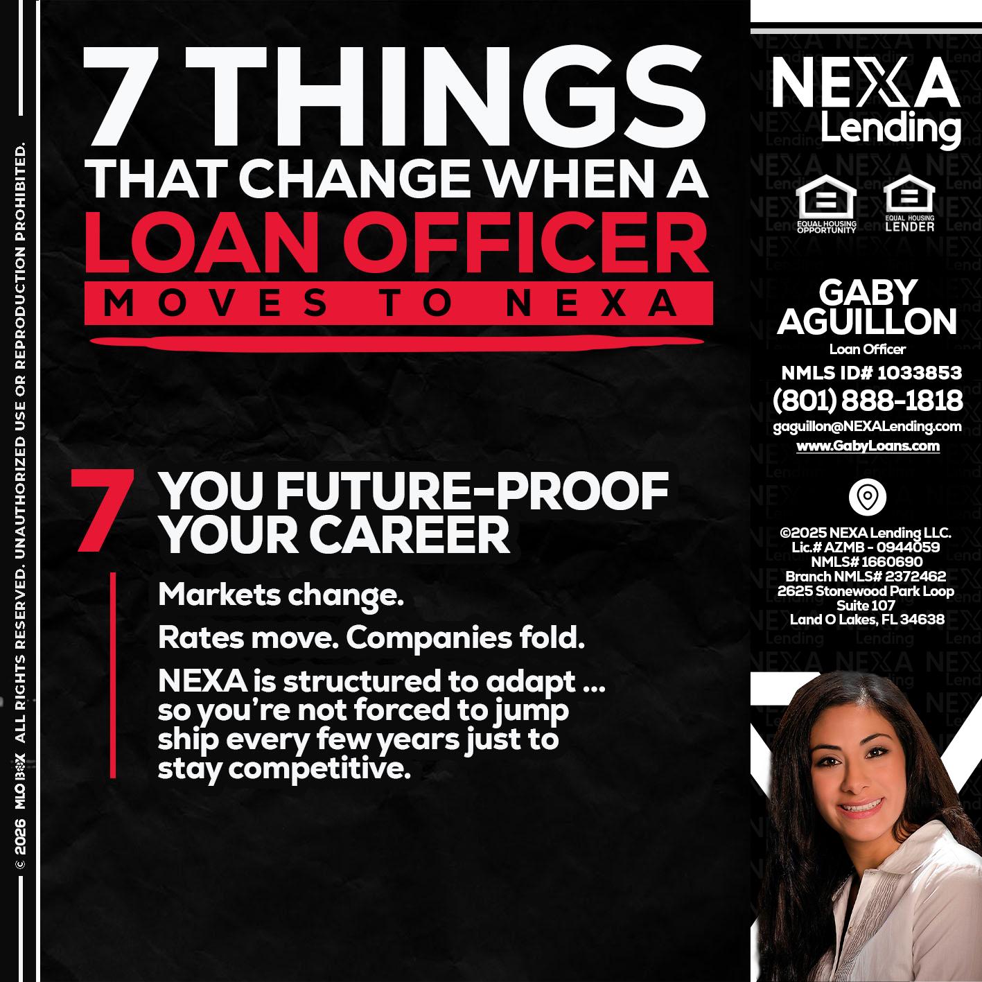 7 THINGS (7) - Gaby Aguillon -Loan Officer
