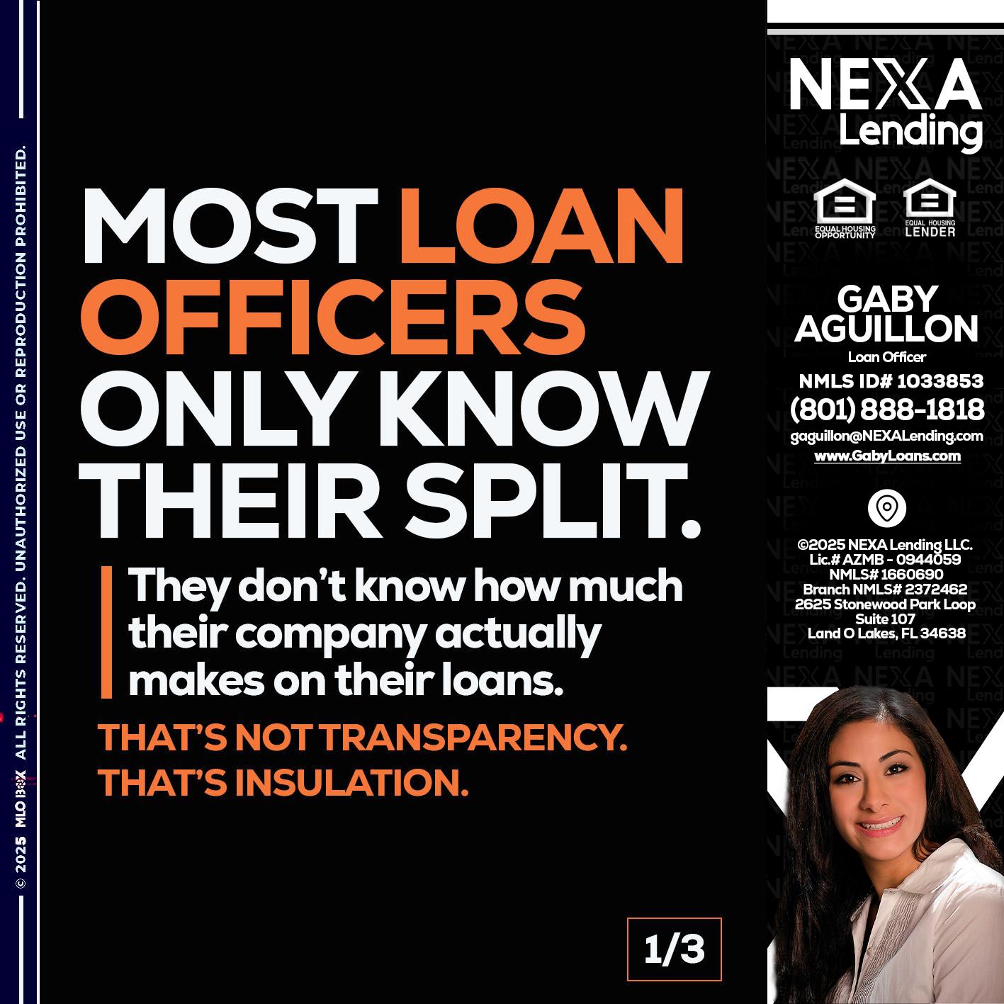 1 OF 3 - Gaby Aguillon -Loan Officer