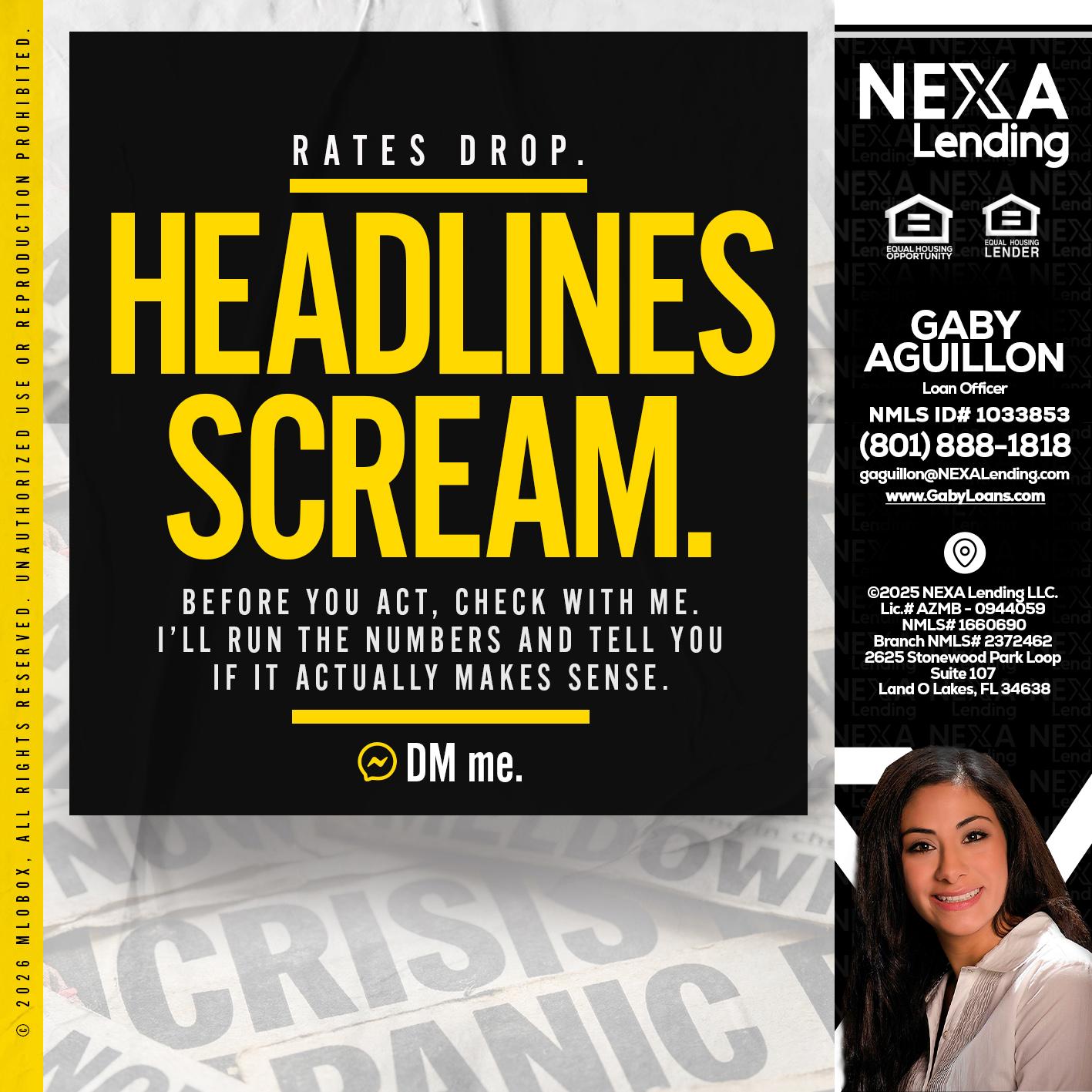 HEADLINES SCREAM - Gaby Aguillon -Loan Officer