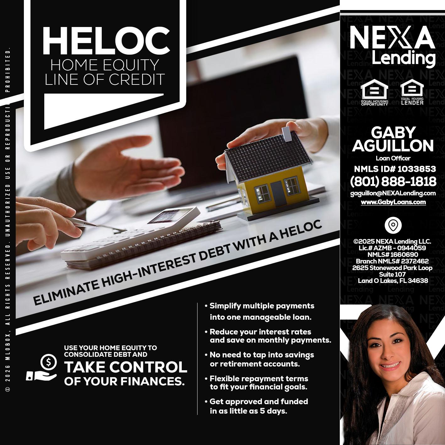 HELOC - Gaby Aguillon -Loan Officer