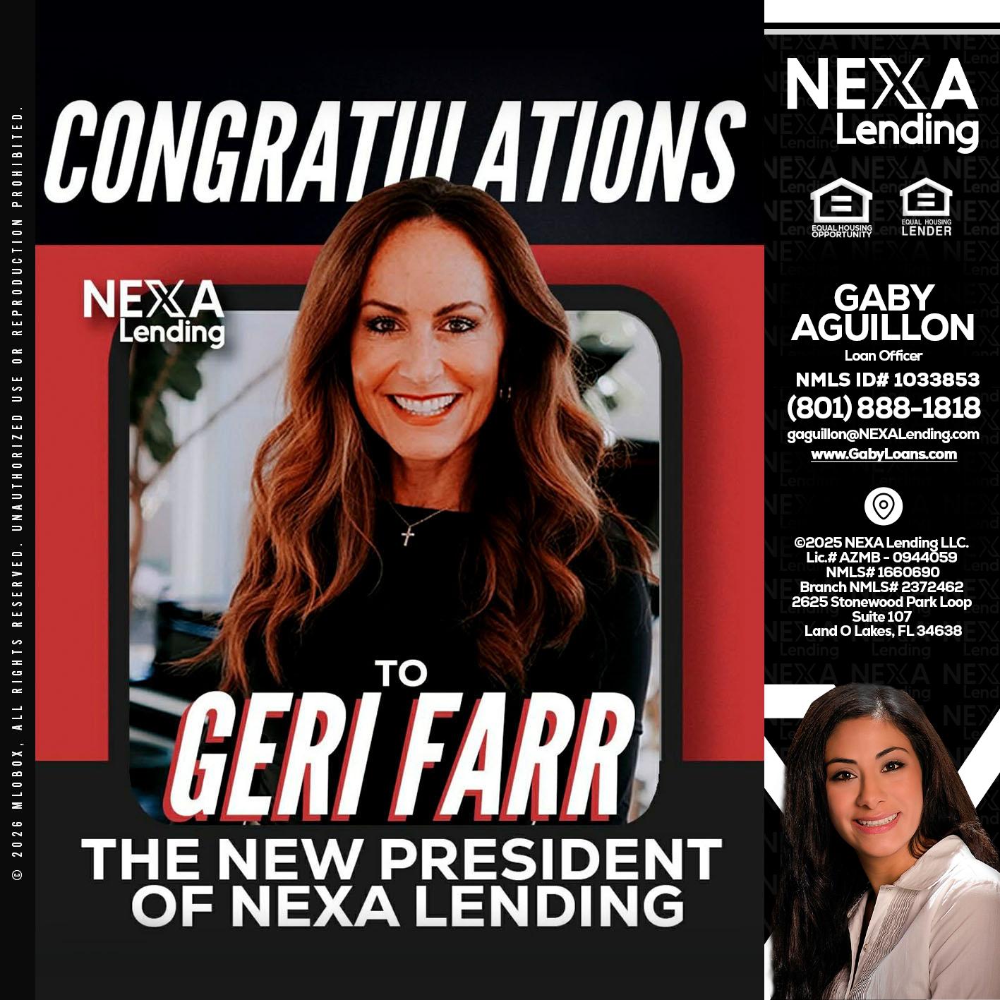 CONGRATULATIONS - Gaby Aguillon -Loan Officer