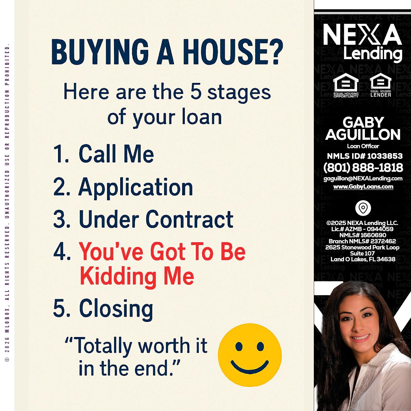 BUYING A HOUSE - Gaby Aguillon -Loan Officer