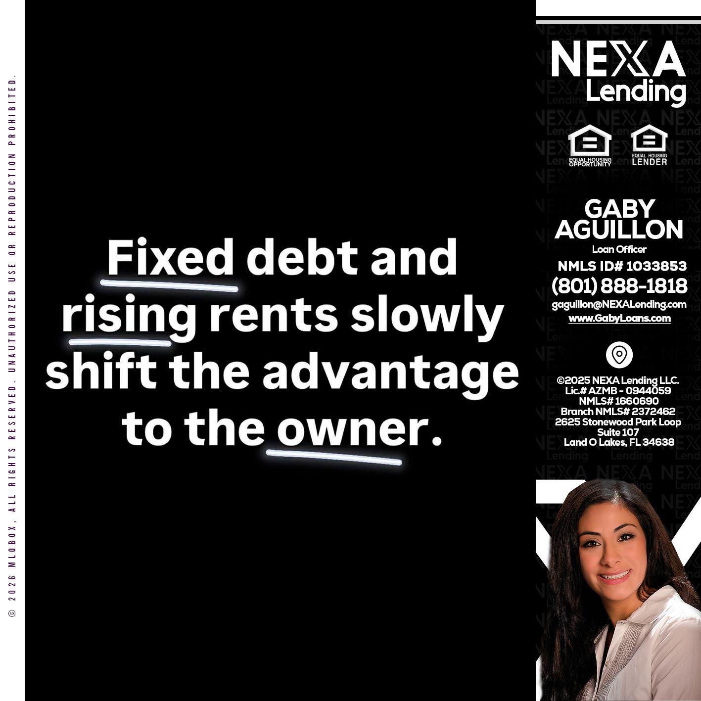 FIXED DEBT - Gaby Aguillon -Loan Officer