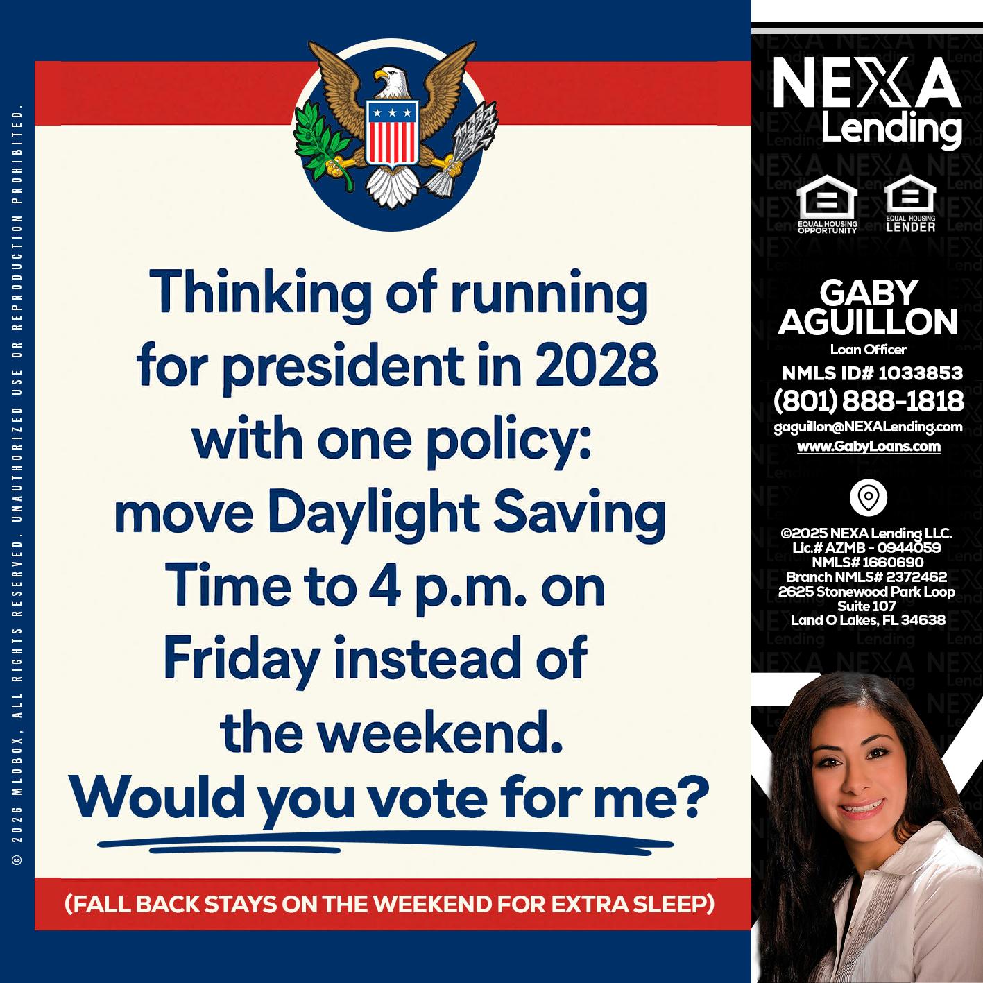 THINKING OF RUNING - Gaby Aguillon -Loan Officer