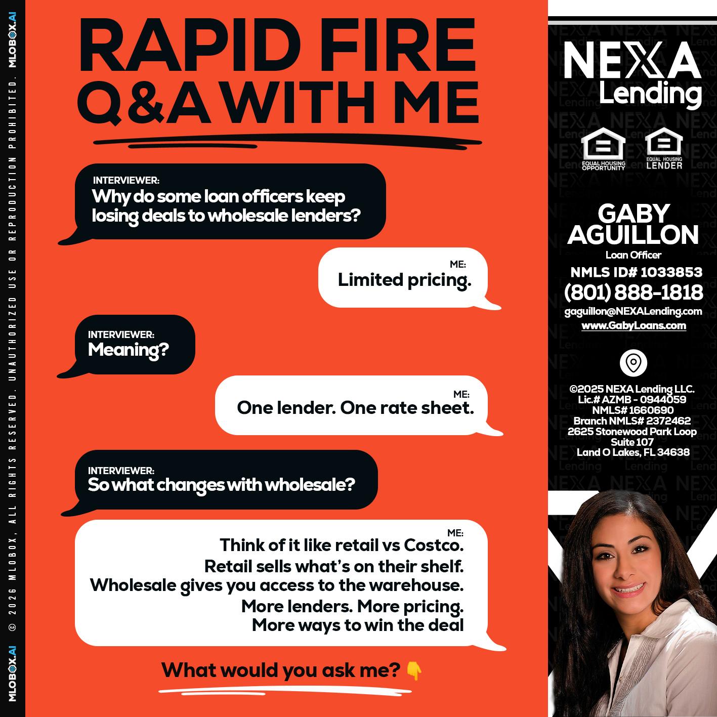 Q&A - Gaby Aguillon -Loan Officer