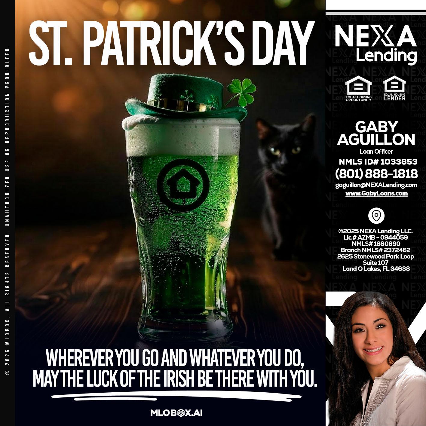st. Patricks day - Gaby Aguillon -Loan Officer