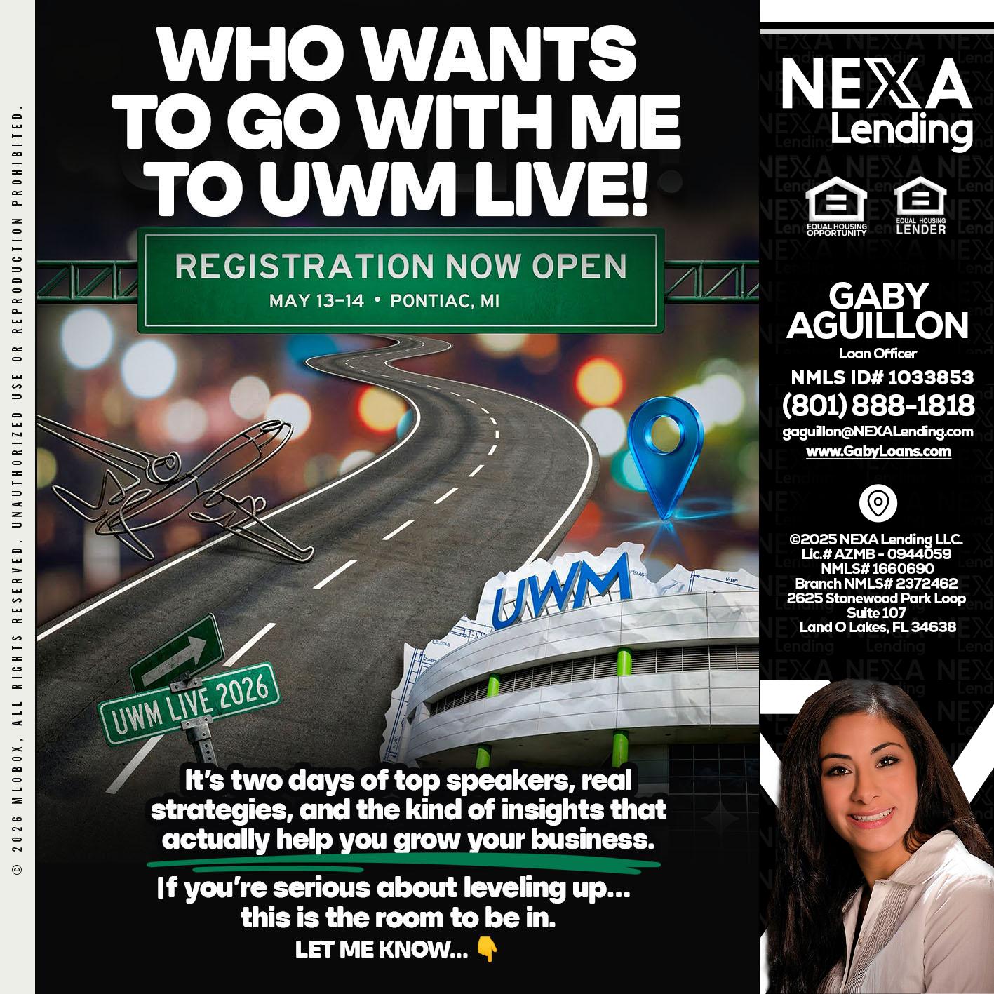 WHO WANTS - Gaby Aguillon -Loan Officer