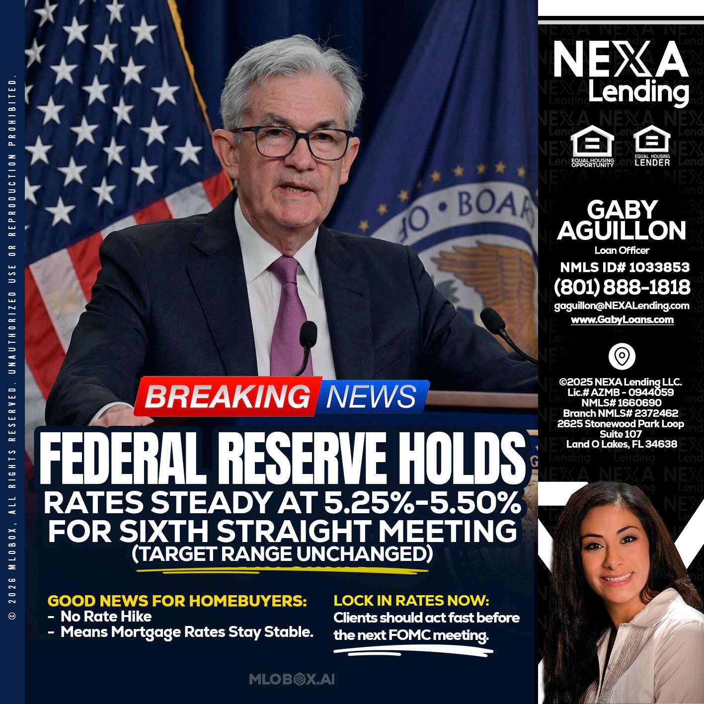 federal reserve - Gaby Aguillon -Loan Officer