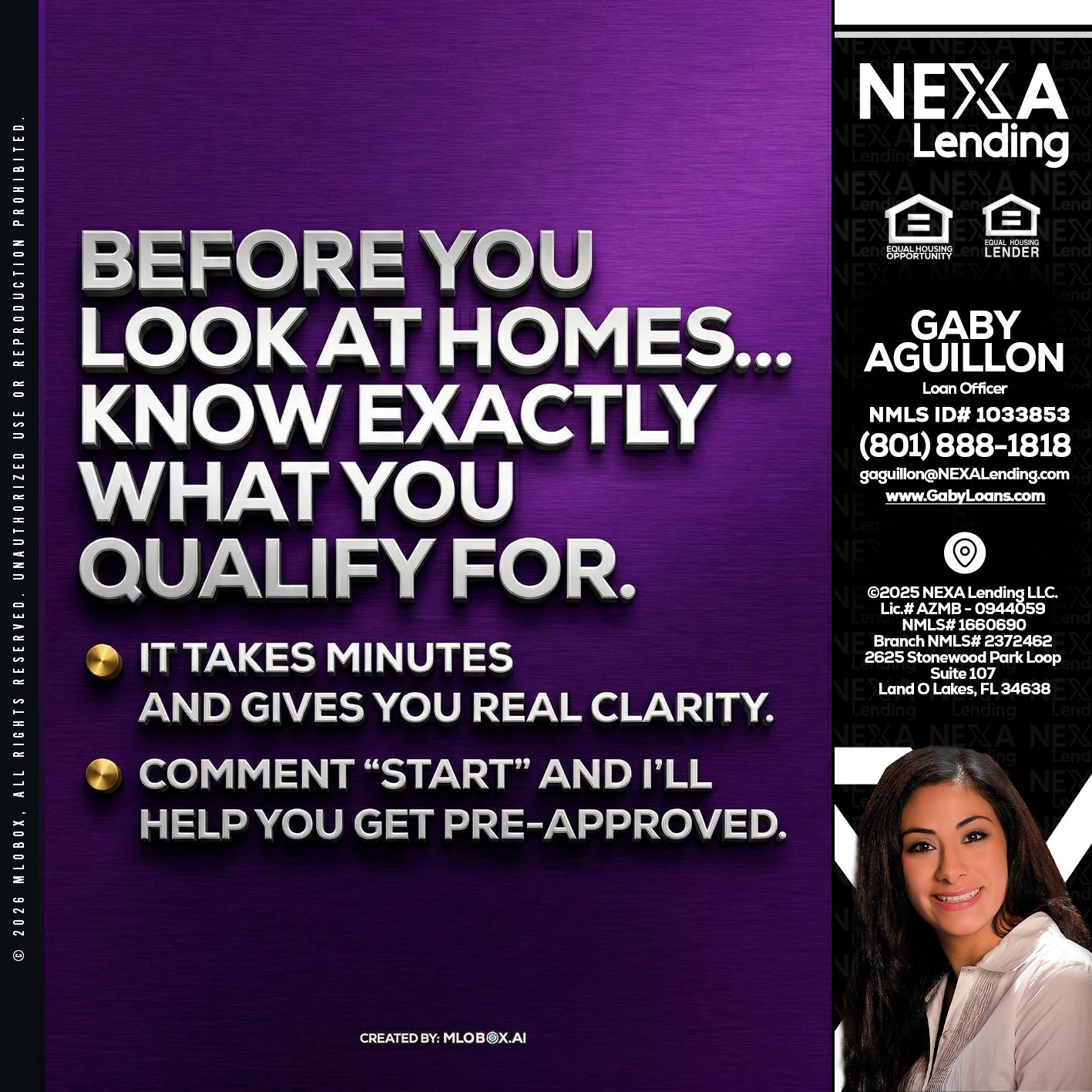 BEFORE YOU - Gaby Aguillon -Loan Officer