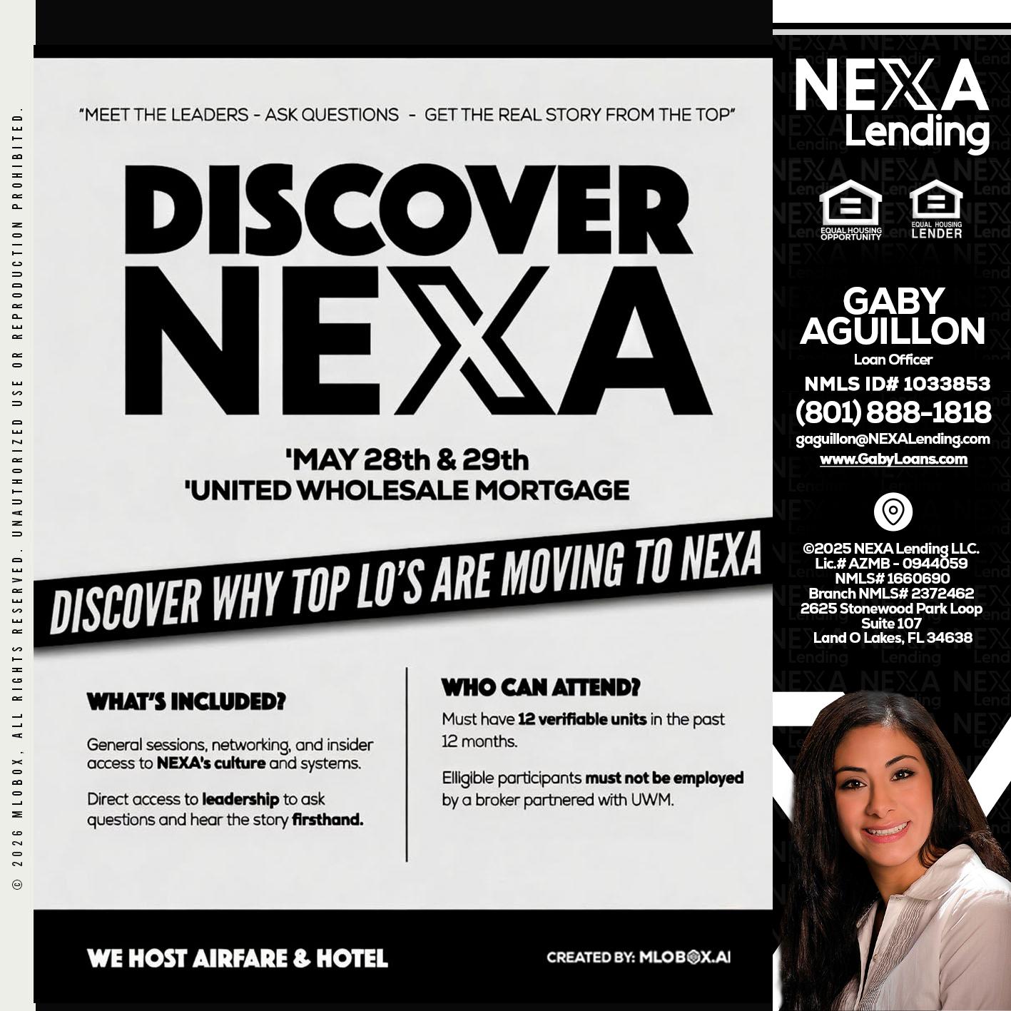 DISCOVER NEXA - Gaby Aguillon -Loan Officer