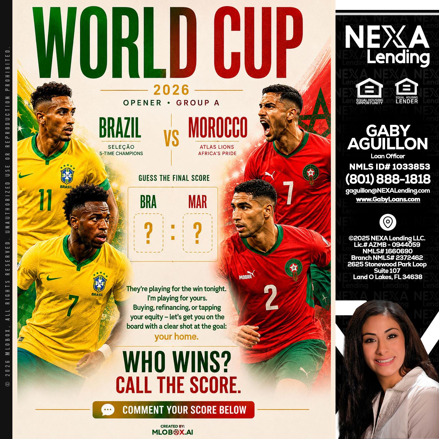 WORLD CUP - Gaby Aguillon -Loan Officer