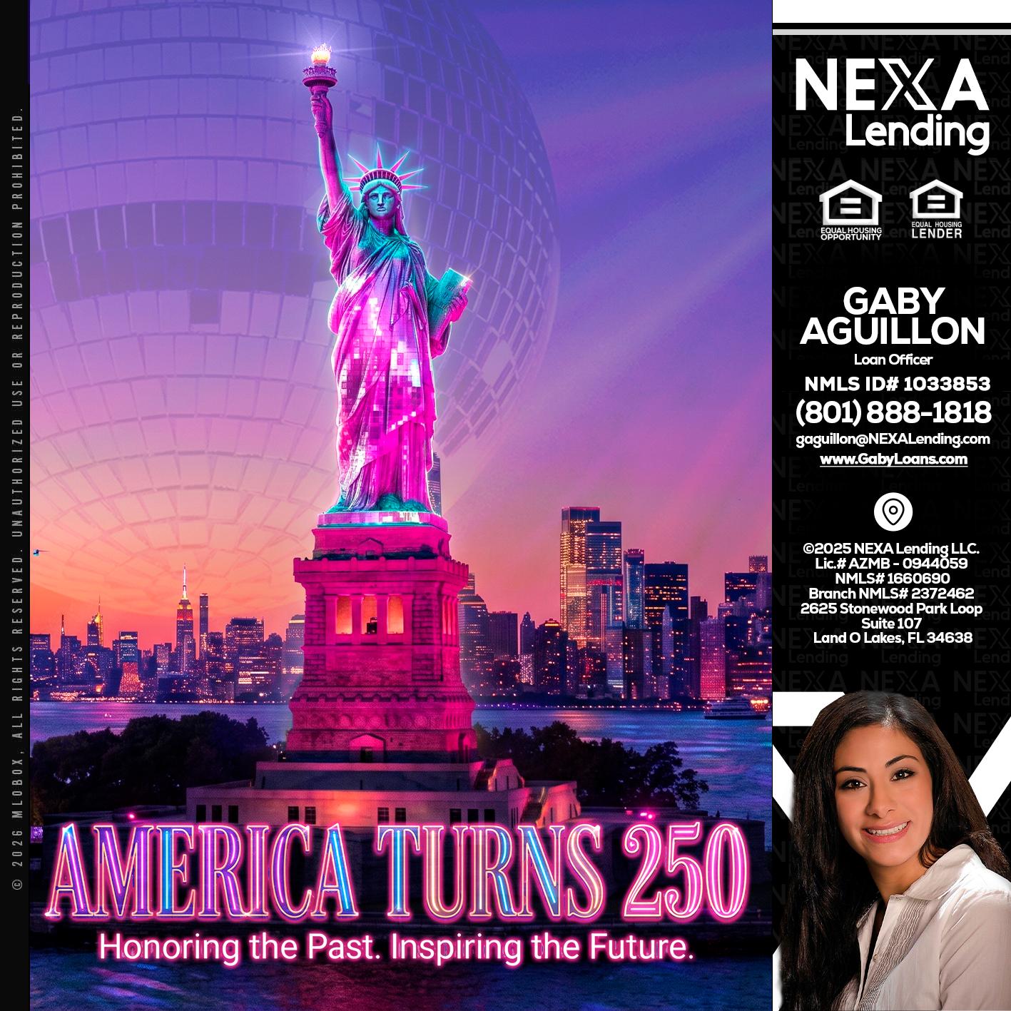 AMERICA TURNS 250 - Gaby Aguillon -Loan Officer