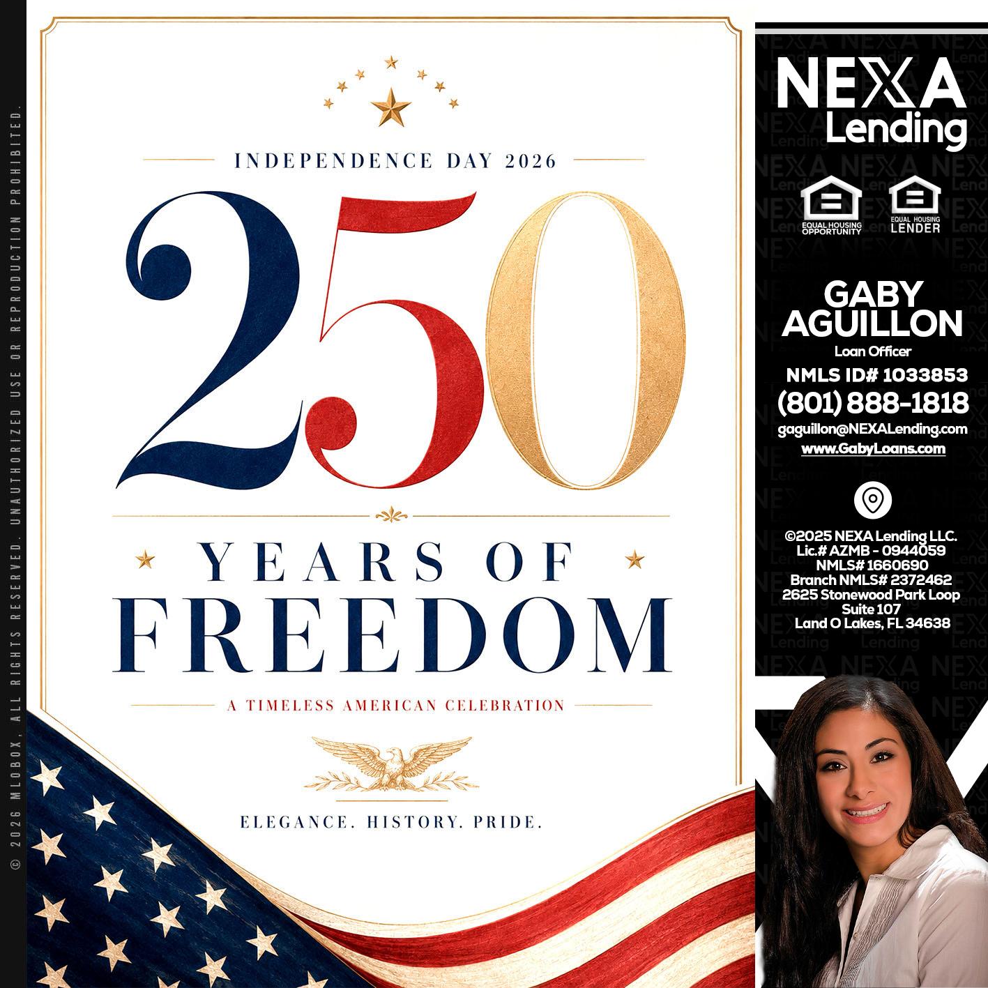 250 YEARS - Gaby Aguillon -Loan Officer