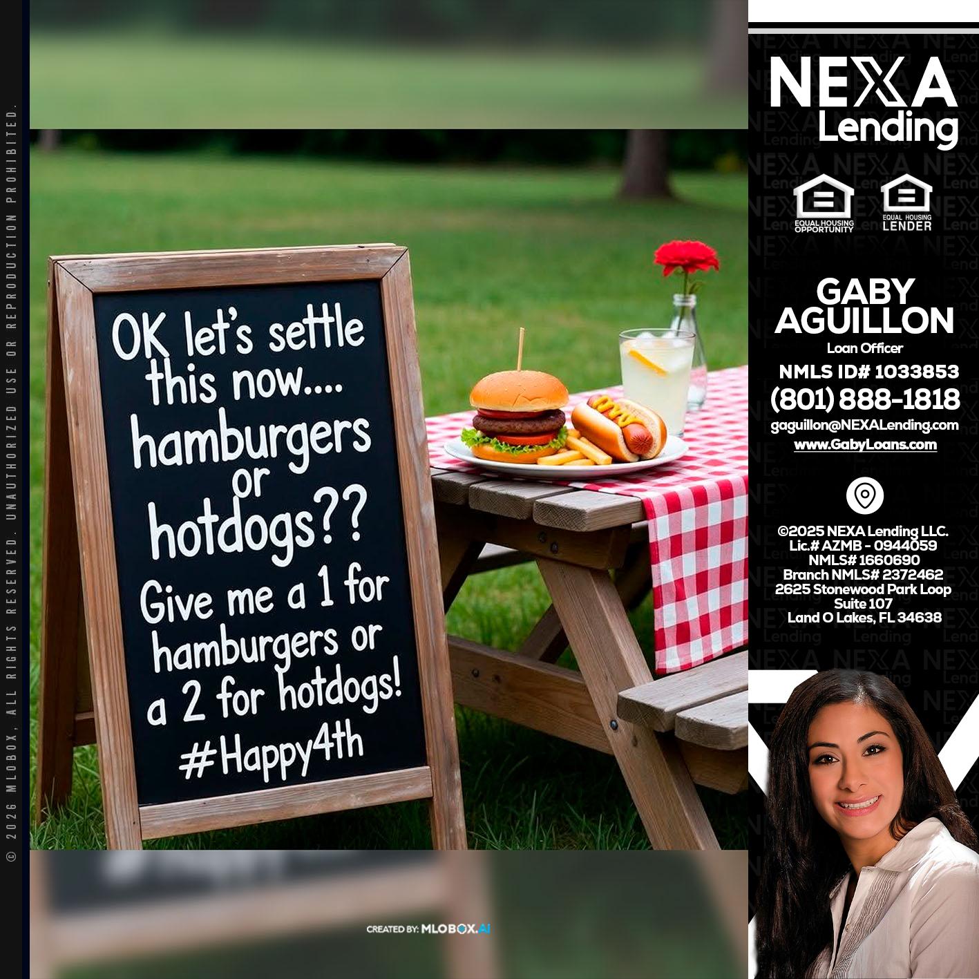 let settle this - Gaby Aguillon -Loan Officer