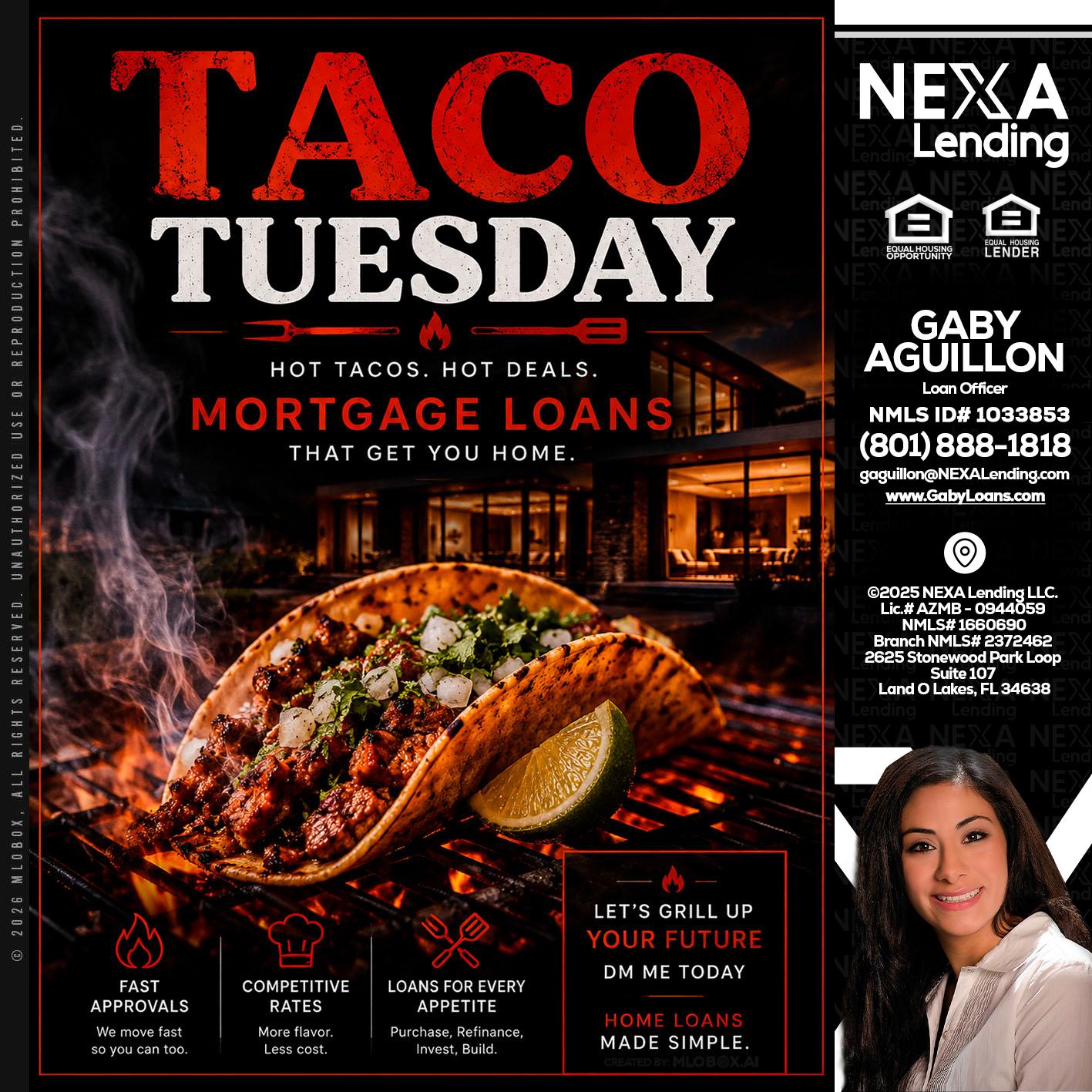 TACO TUESDAY - Gaby Aguillon -Loan Officer