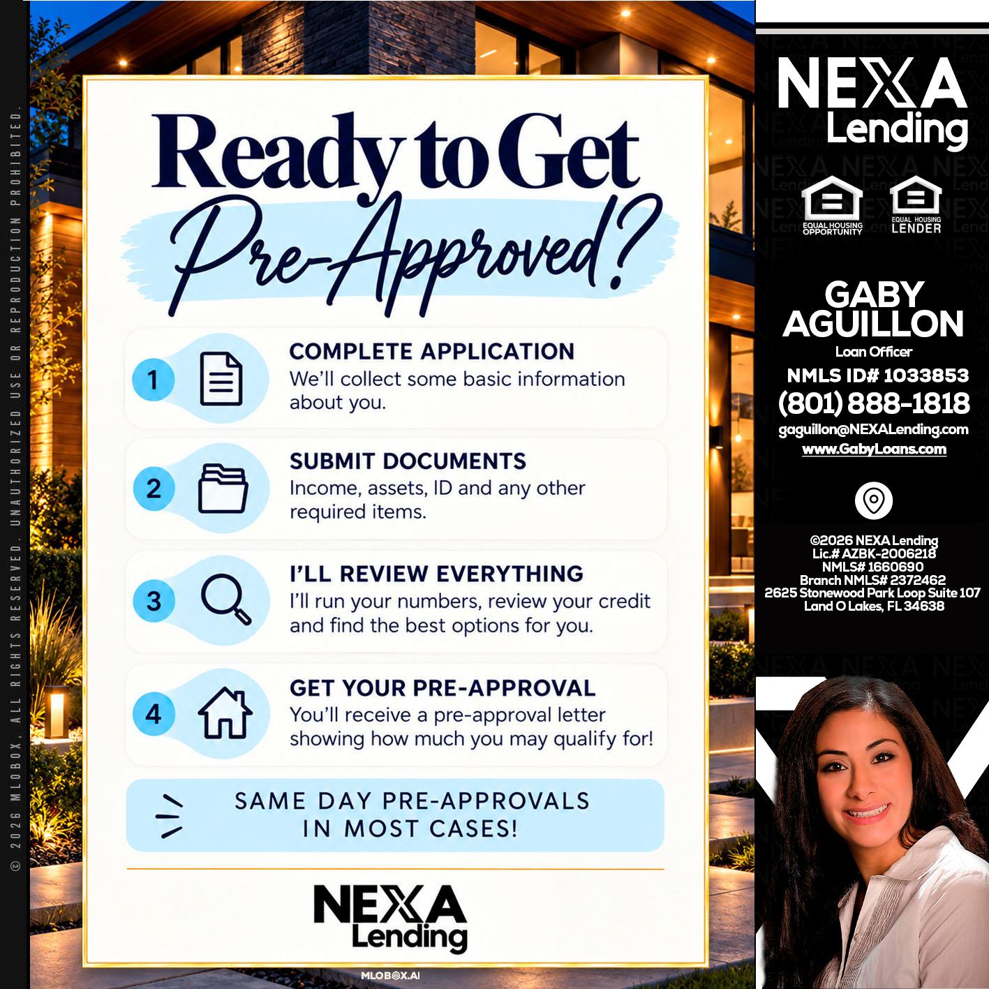 ready to get - Gaby Aguillon -Loan Officer